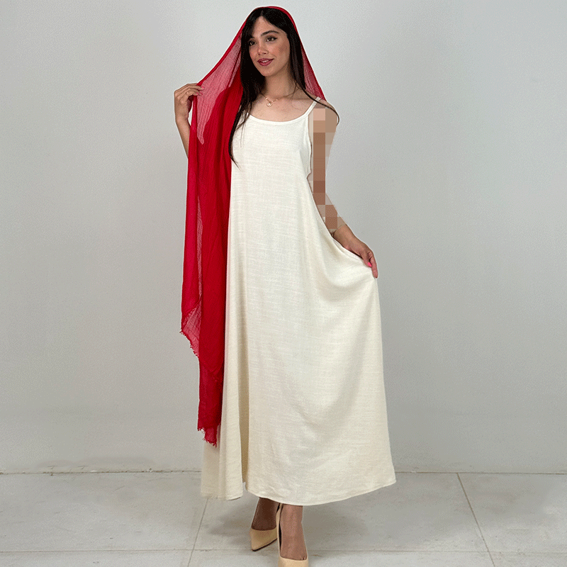 سارافون لینن بندی کد : 61609 ( پک دو تایی یک رنگ )